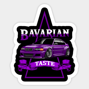 BMW E46 Purple Sticker